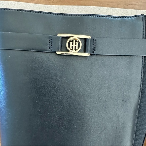 Brand New TOMMY HILFIGER Women's Black Riding Boots, Size 8.5 - Picture 6 of 8